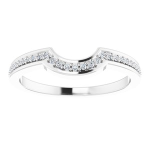 Baguette Accented Engagement Ring or Band