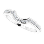 Baguette Accented Engagement Ring or Band