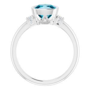 Bezel-Set Accented Ring