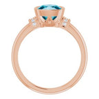 Bezel-Set Accented Ring