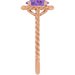 Solitaire Rope Ring