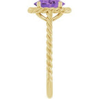 Solitaire Rope Ring