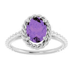 Solitaire Rope Ring