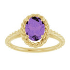 Solitaire Rope Ring