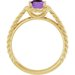 Solitaire Rope Ring