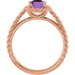 Solitaire Rope Ring