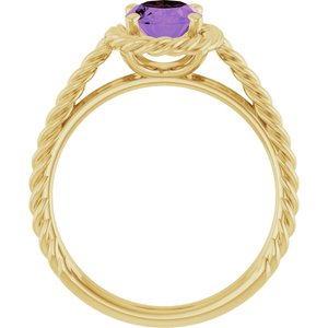 Solitaire Rope Ring