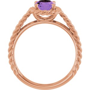 Solitaire Rope Ring