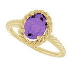 Solitaire Rope Ring