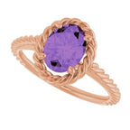 Solitaire Rope Ring