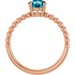 Beaded Solitaire Ring