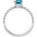 Beaded Solitaire Ring