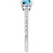 Beaded Solitaire Ring
