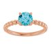Beaded Solitaire Ring