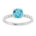 Beaded Solitaire Ring