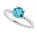 Beaded Solitaire Ring