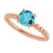 Beaded Solitaire Ring