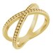 Beaded Criss-Cross Ring