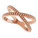 Beaded Criss-Cross Ring