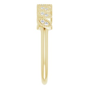Accented Leaf Ring