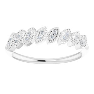 Accented Leaf Ring