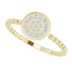 Beaded Cluster Ring