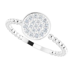 Beaded Cluster Ring