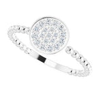 Beaded Cluster Ring