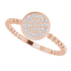 Beaded Cluster Ring