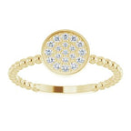 Beaded Cluster Ring