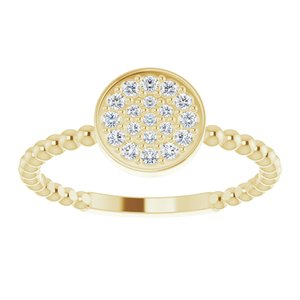 Beaded Cluster Ring
