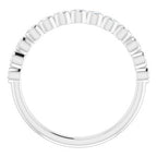 Bezel-Set Stackable Ring