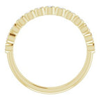 Bezel-Set Stackable Ring