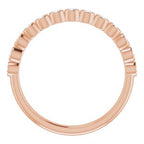 Bezel-Set Stackable Ring