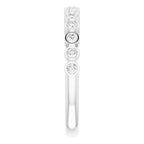 Bezel-Set Stackable Ring