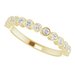 Bezel-Set Stackable Ring