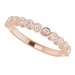 Bezel-Set Stackable Ring