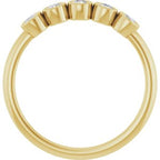 Five-Stone Bezel-Set Ring