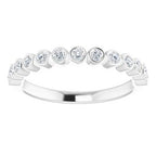 Bezel-Set Stackable Ring