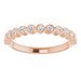 Bezel-Set Stackable Ring