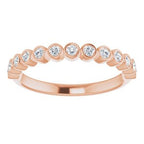 Bezel-Set Stackable Ring