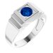 Geometric Solitaire Ring