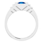 Geometric Solitaire Ring