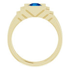 Geometric Solitaire Ring