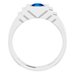 Geometric Solitaire Ring