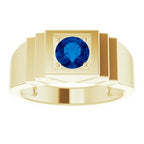 Geometric Solitaire Ring