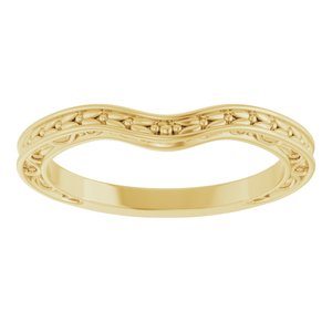 Solitaire Sculptural Engagement Ring or Band