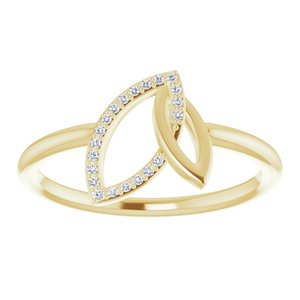 Double Leaf Ring