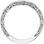 Solitaire Sculptural Engagement Ring or Band