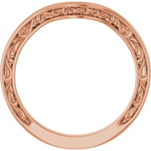 Solitaire Sculptural Engagement Ring or Band